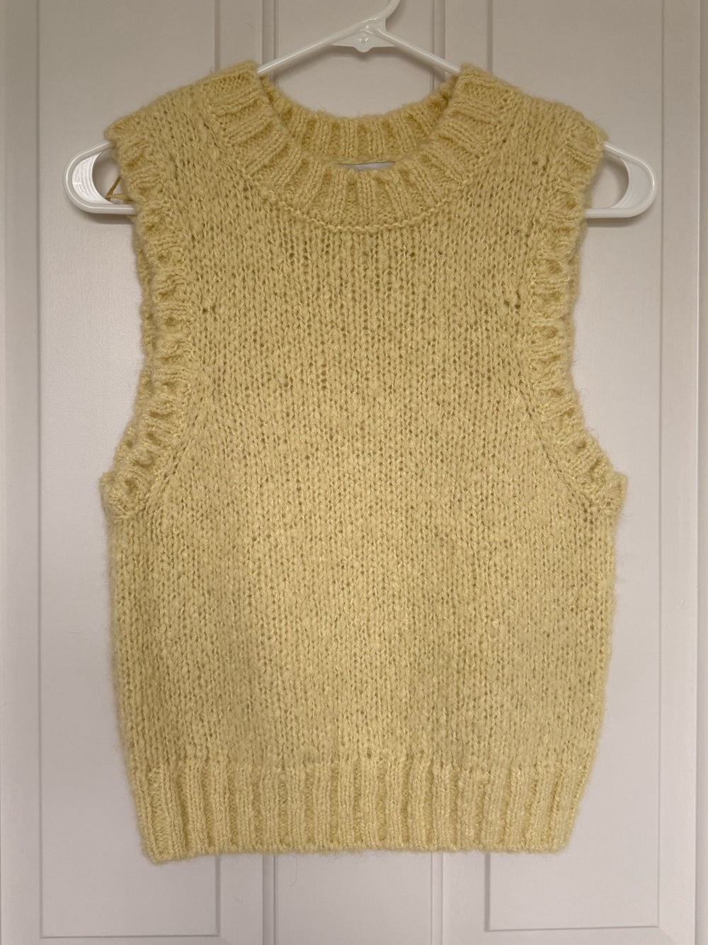 & Other Stories Butter Yellow Sweater Vest | XS